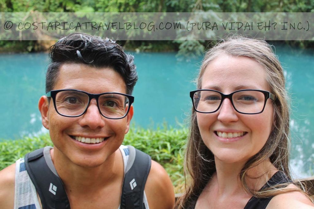 Ricky and Nikki; Rio Celeste Lagoon; Tenorio Volcano National Park