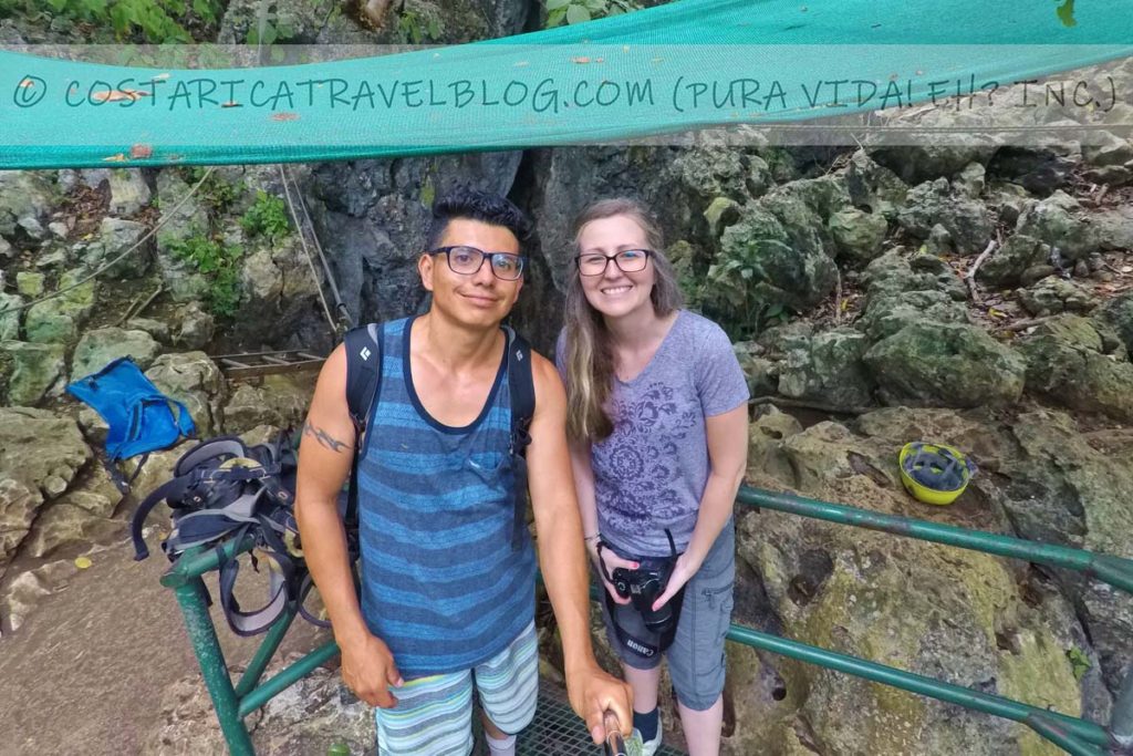 Ricky and Nikki; caving at Barra Honda National Park