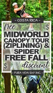 Midworld Costa Rica canopy tour and spider free fall