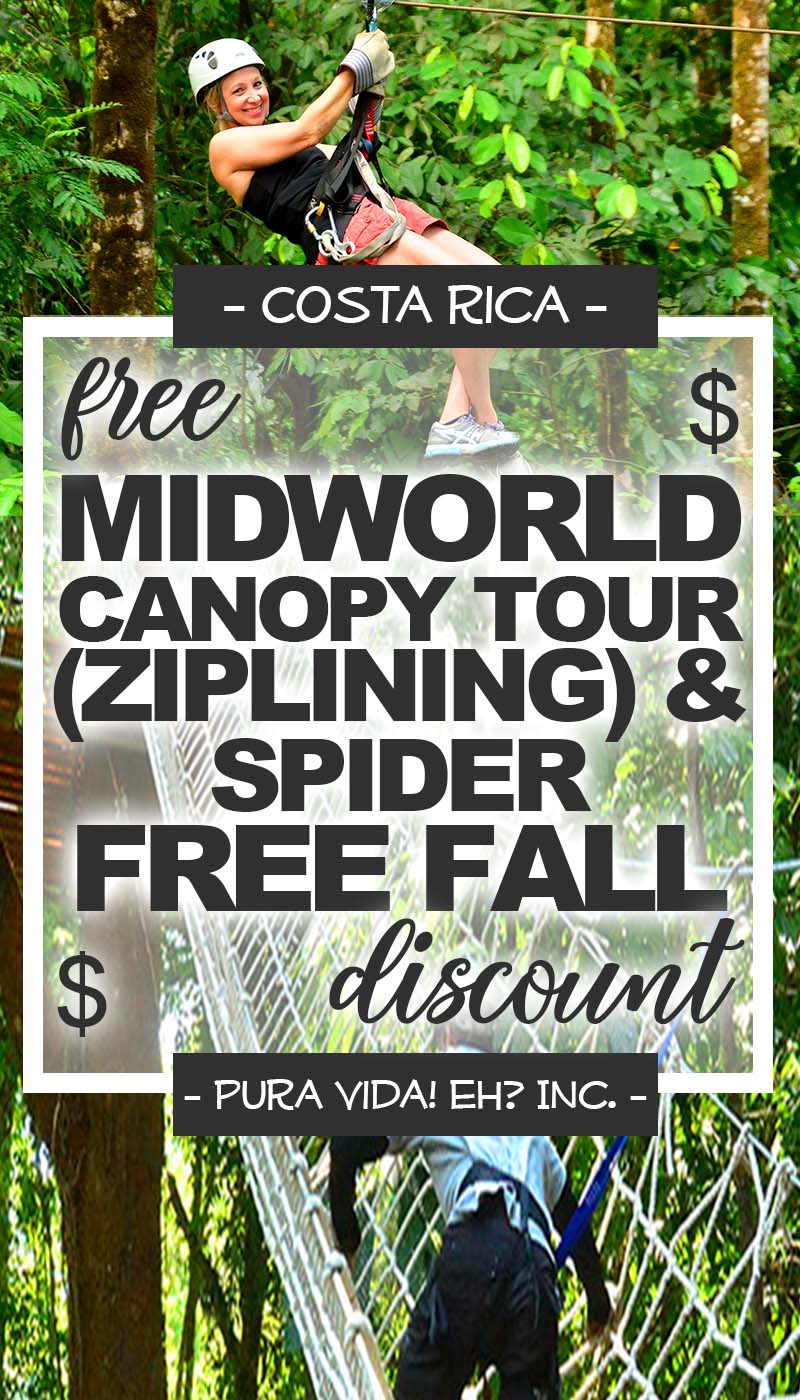 Midworld Costa Rica canopy tour and spider free fall